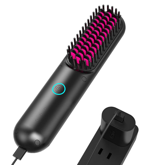 cordless hair straightener brush